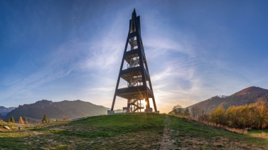 Panorama,Lookout,Tower,Over,Terchova,,Low,Fatra,,Slovakia